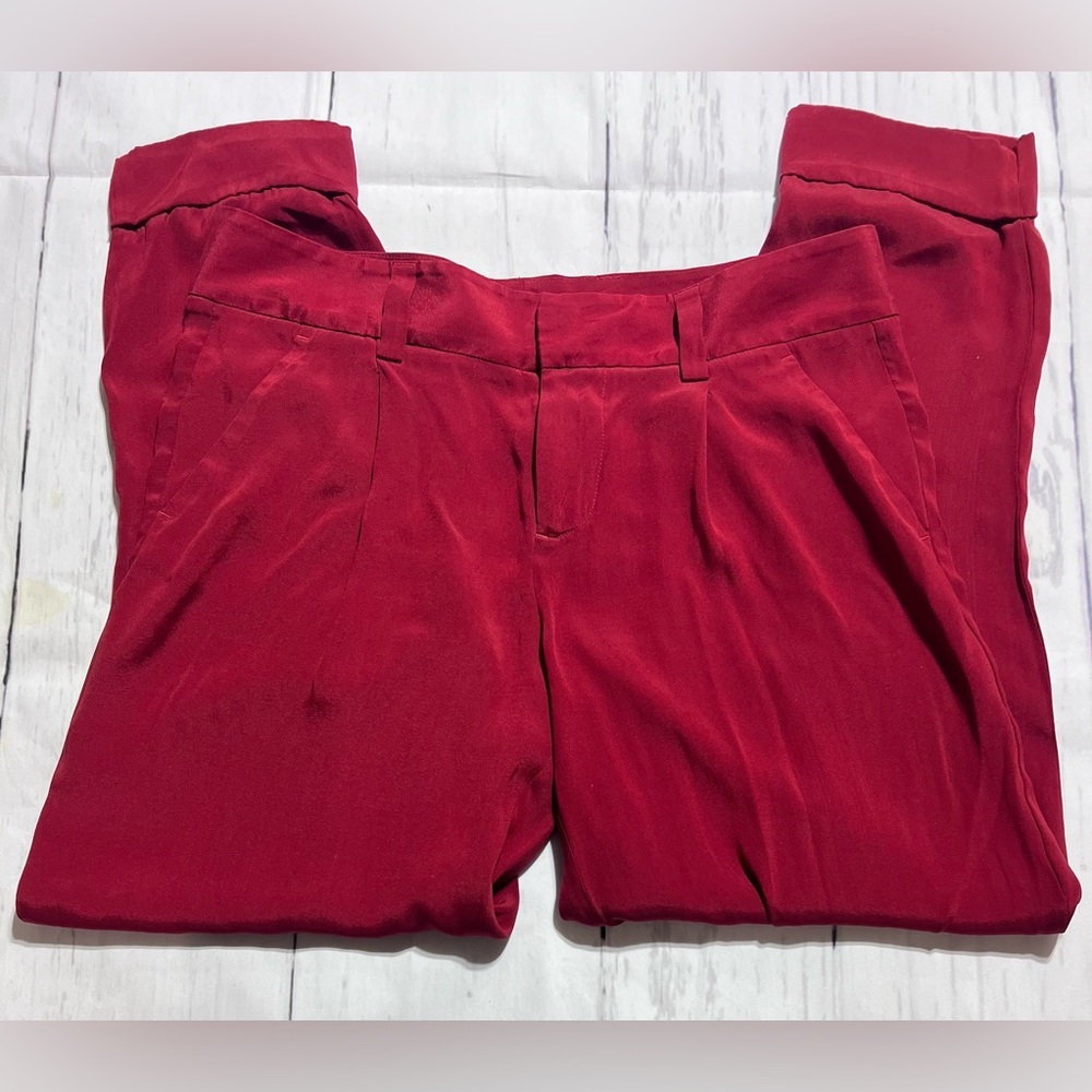 Alice + Olivia Red Trousers